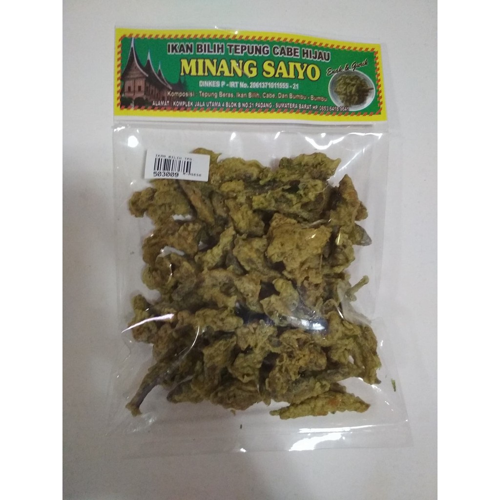 

Ikan Bilih Tepung Cabe Ijo Minang Saiyo