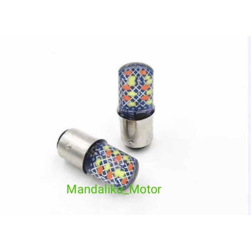 Lampu Stop Rem LED Jelly RGB 2 mode Strobo running stop rem nyala terang BATIK 12Volt