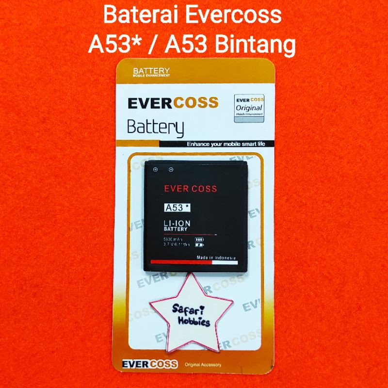 Baterai Evercoss A53* / A53 Bintang
