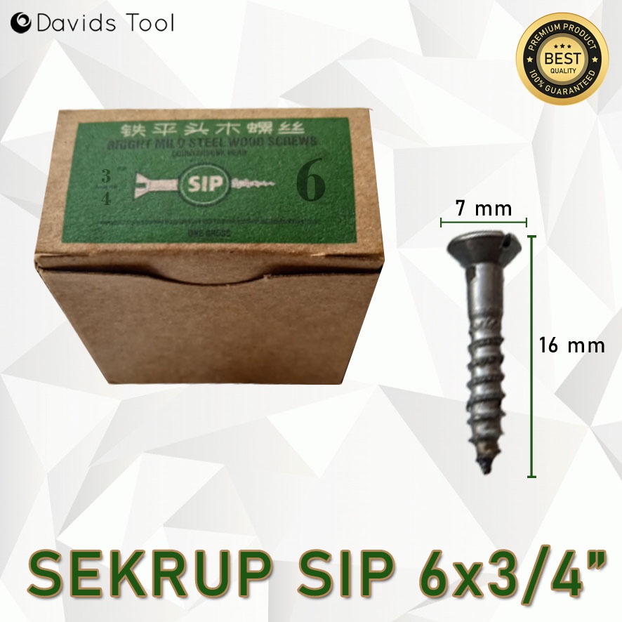 Sip Sekrup Kayu Skrup Screw 5/8 3/4