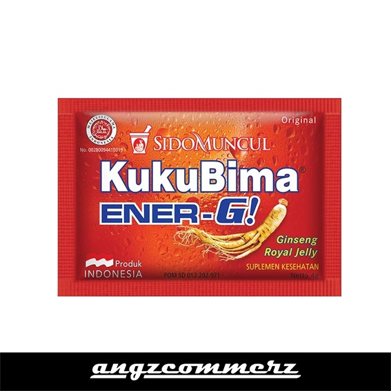 

SIDOMUNCUL Kuku Bima Ener-G Original 6 Sachet Minuman Energi Serbuk