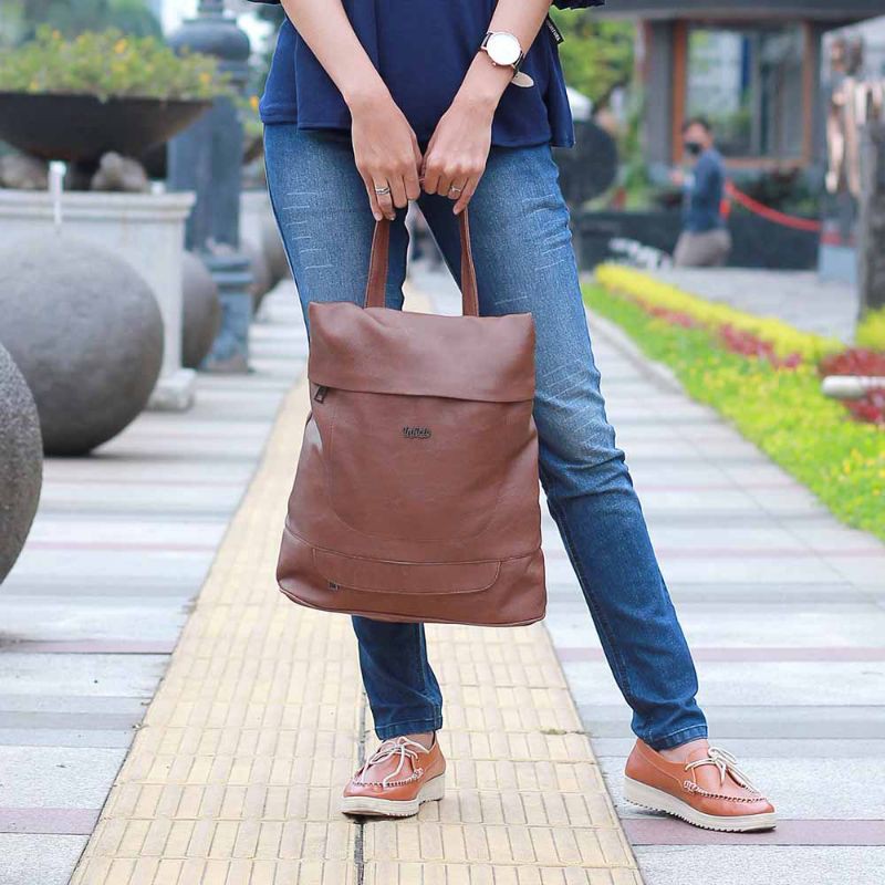 Tas Backpack Wanita Punggung Ransel Distro Original Garansi Premium Bahan Lavender
