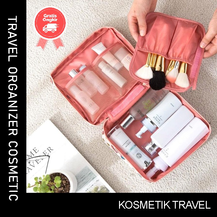 POUCH KOSMETIK MOTIF | TRAVEL POUCH | TRAVEL ORGANIZER | ORGANIZER KOSMETIK | POUCH KOSMETIK