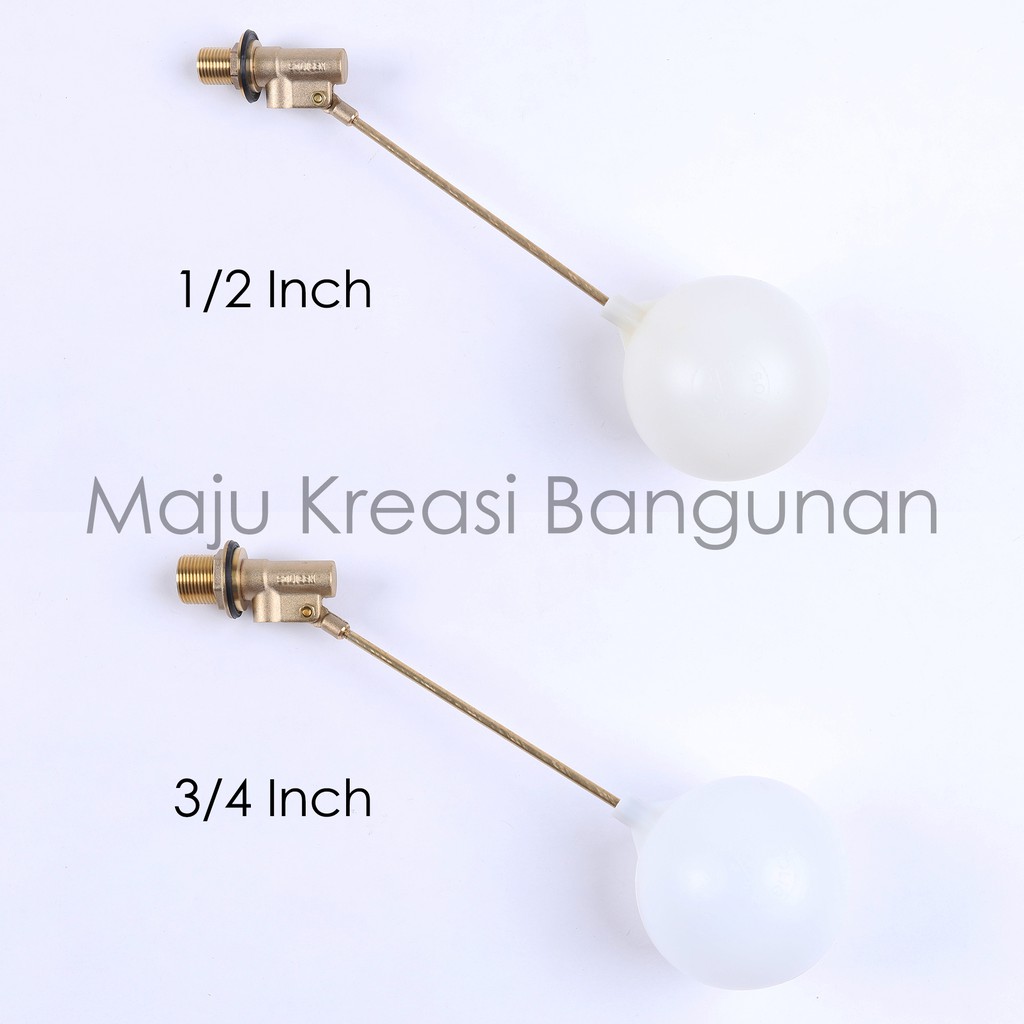 Pelampung Otomatis SOLIGEN Tangki Toren Air Bola Kuningan 1/2 3/4 Inch Inci 1/2&quot; 3/4&quot; Tandon