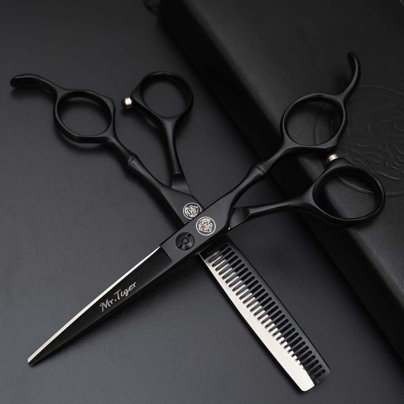 Gunting Rambut Professional Barber Hairdressing Scissors 5.5 Inch 2 PCS with Razor Comb