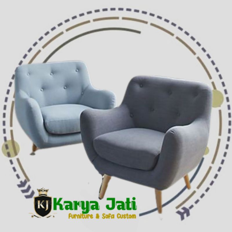 Single Sofa Retro Mamacita, sofa retro minimalis, sofa retro, furniture minimalis, sofa ruang tamu m