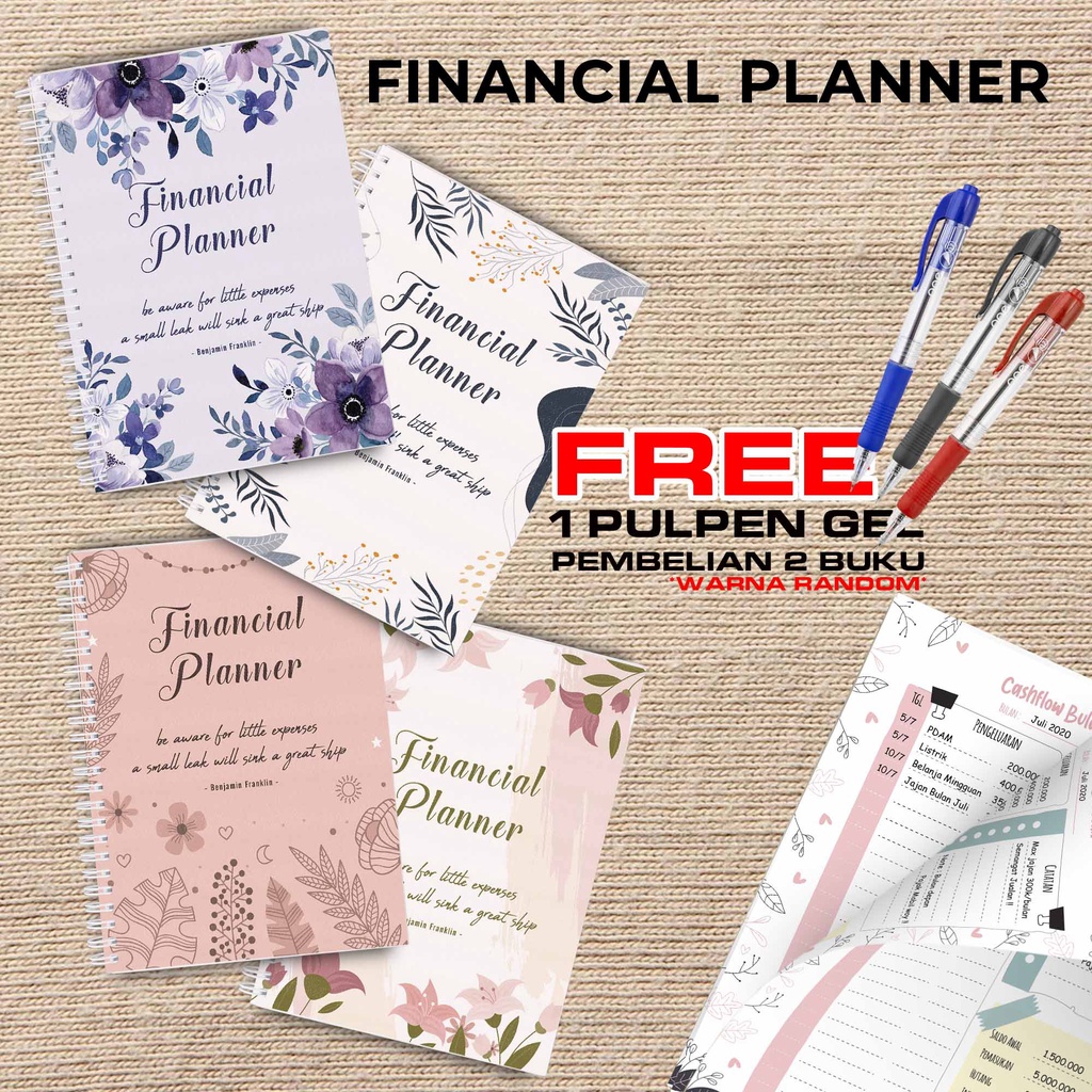 

Artomaringi Uang Planner / Financial Planner Beli 2 Buku Gratis Pen Gel Kode FP14
