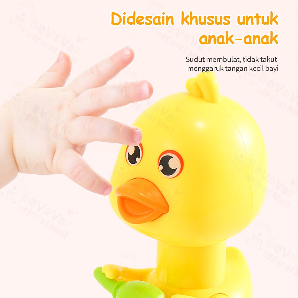 BEVAVAR Mainan Anak Bebek Motor Lucu Mainan Mobil Motor Bentuk Bebek