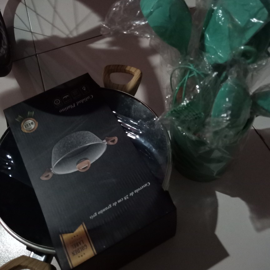 Granite Panci Fry Pan Grill Pan Casserole Marble Granit Granite Penggorengan Pemanggang Anti Lengket