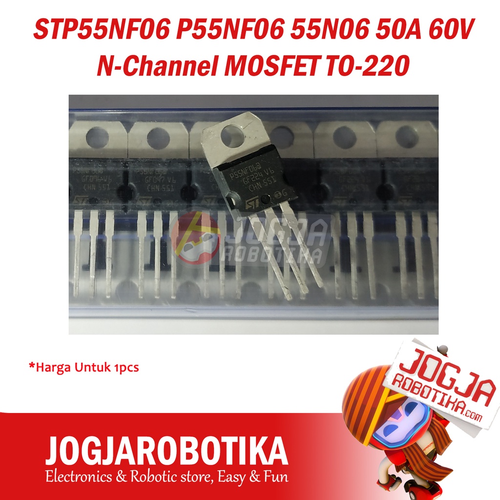 STP55NF06 P55NF06 55N06 50A 60V N-Channel MOSFET TO-220