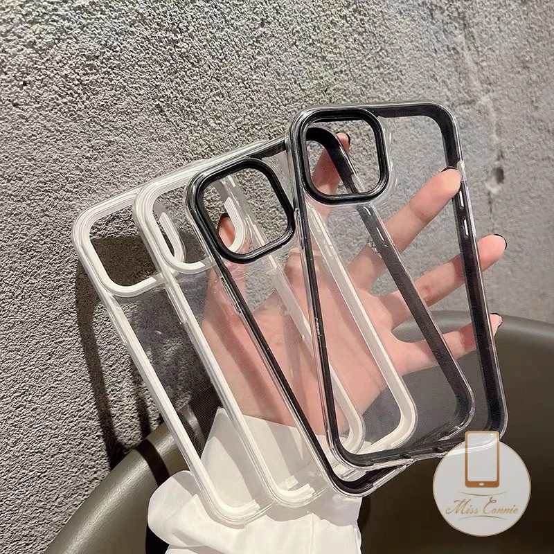 3-in-1 Casing Warna Permen Bening Padat Murni Samsung A14 A13 A53 A03s A03 A12 A22 A32 A11 A20 A31 A30 A02s A72 A33 A52 A52s A50 A30s A50s A20s A71 A51 Shockproof Full Protect Soft Case