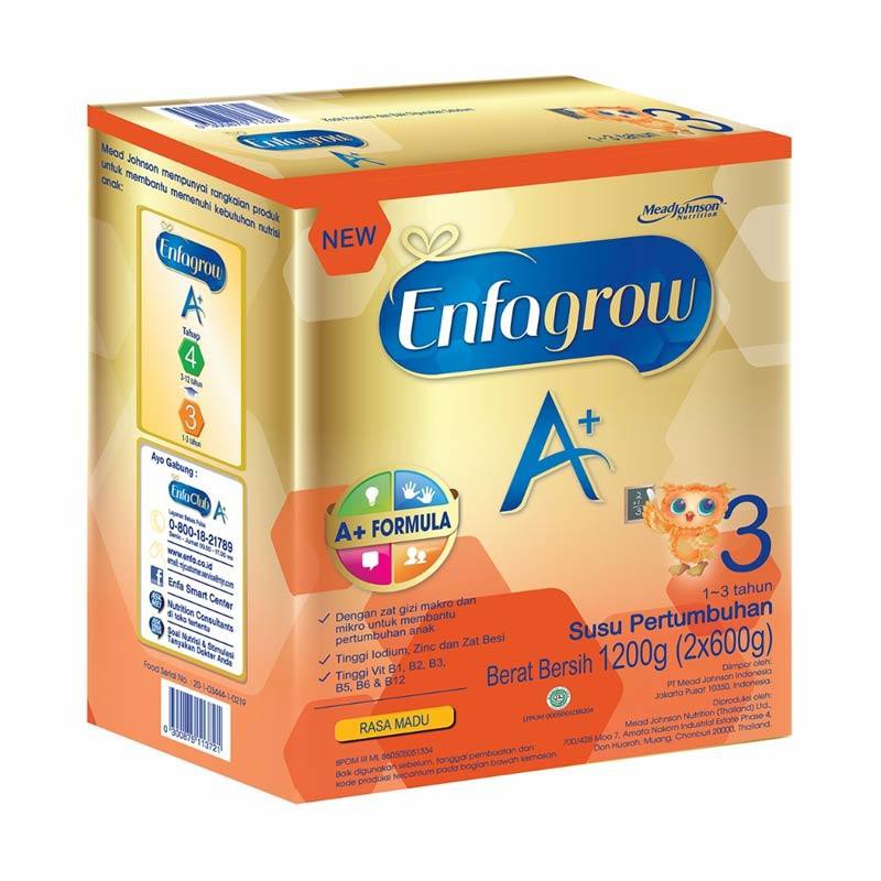 Jual Enfagrow A+ 3 Madu Susu Formula 1200 Gram | Shopee Indonesia