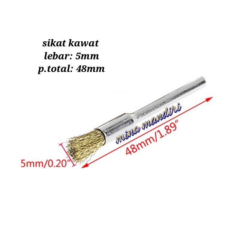 Sikat Kawat Bor Sikat Sikat Kawat Tembaga Sikat Mini Grinder