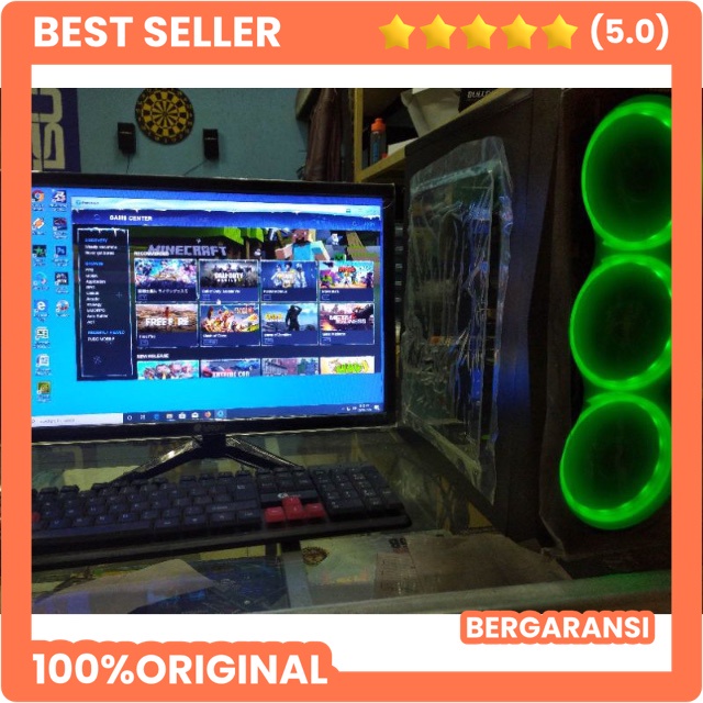 PC Gaming New Fullset Core I5/8GB/Vga 2Gb/LED19inc