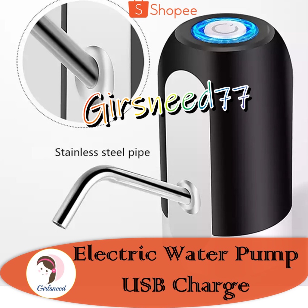 Galon Electric Pump Water Charge GIRLSNEED77 Pompa Air Galon Otomatis Dengan Ujung Pipa Stainless Steel Yang Elegan Automatic Water Dispenser