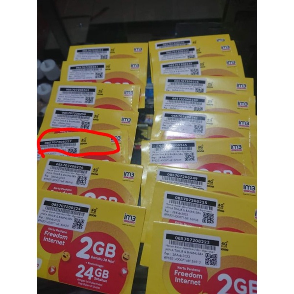 Kartu Perdana Indosat 2 GB Kartu IM3 Ori Segel 2GB (bukan regisan) Masa Aktif Lama