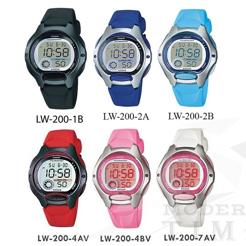 Casio Original LW-200 Jam Tangan Digital - Karet