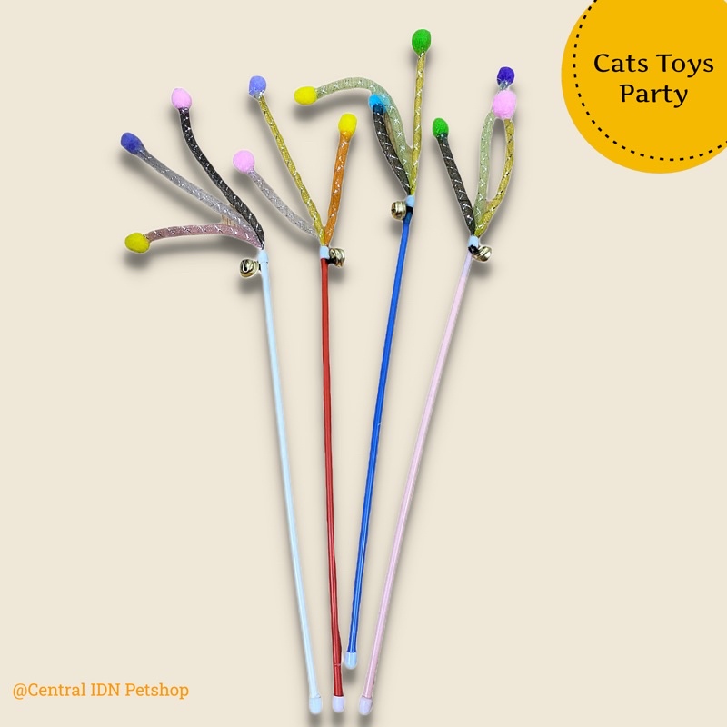 MAINAN KUCING STICK PARTY 40cm