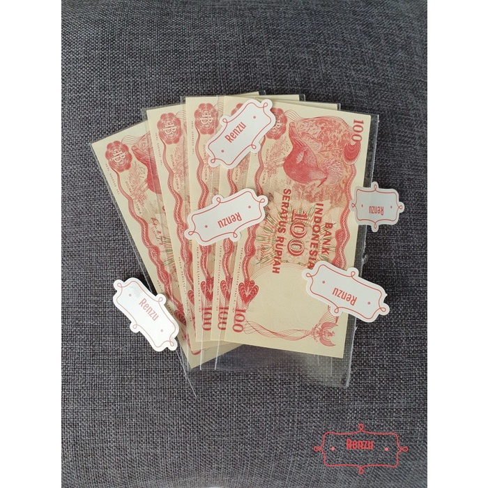 Uang Kertas Lama Kuno Rp 100 Rupiah Burung Goura Mahar Koleksi
