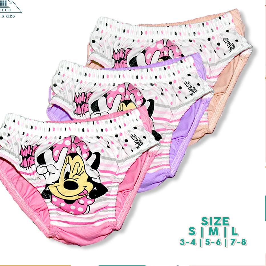 Sangat Nyaman.. Celana Dalam Anak Perempuan 3 - 8 tahun cd cewek , kolor, sempak, Gambar minnie mous