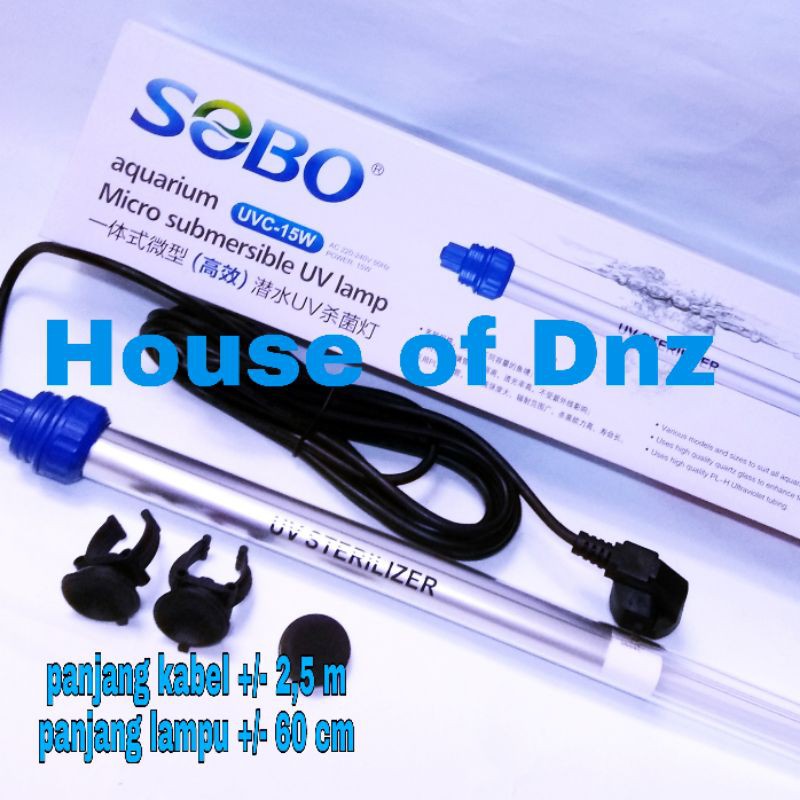 Lampu UV Panjang SOBO 15 Watt 28 Watt UVC Sobo Lampu Sterilisasi Kolam Ikan