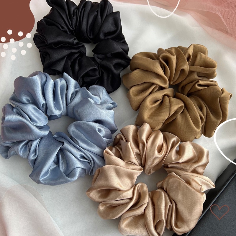 Ikat Rambut hijab / Cepolan Hijab Polos Varian Besar dan kecil