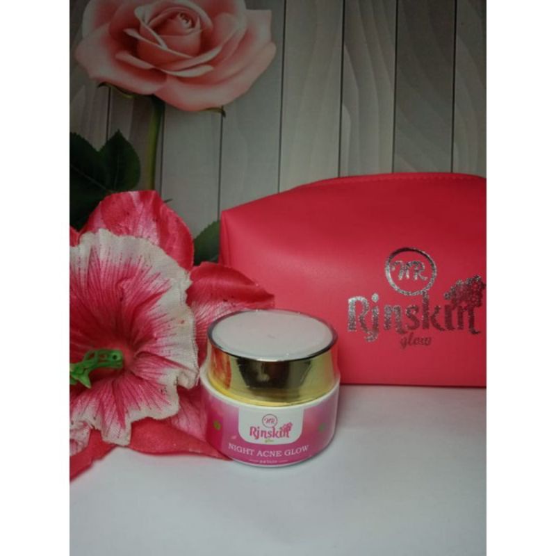 Night Acne Glow (Cream Malam) Nr Glow Skincare Pemutih Wajah Khusus Wajah