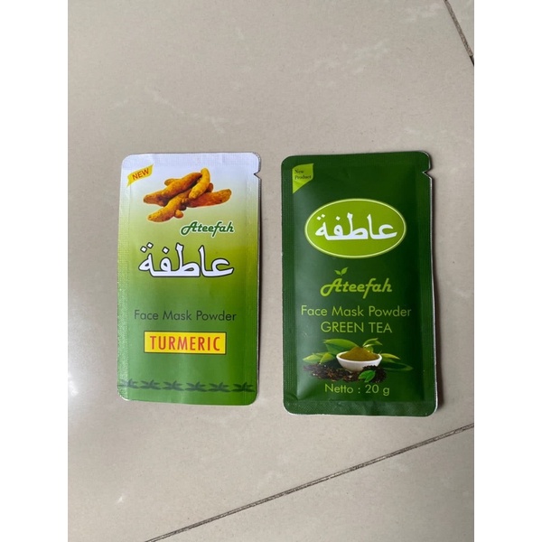 b.cx - ateefah face mask - masker bubuk ateefah original bpom - masker bubuk ateefah green tea