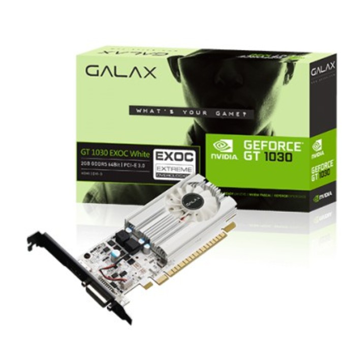 GALAX Geforce GT 1030 2GB GDDR5 EXOC White