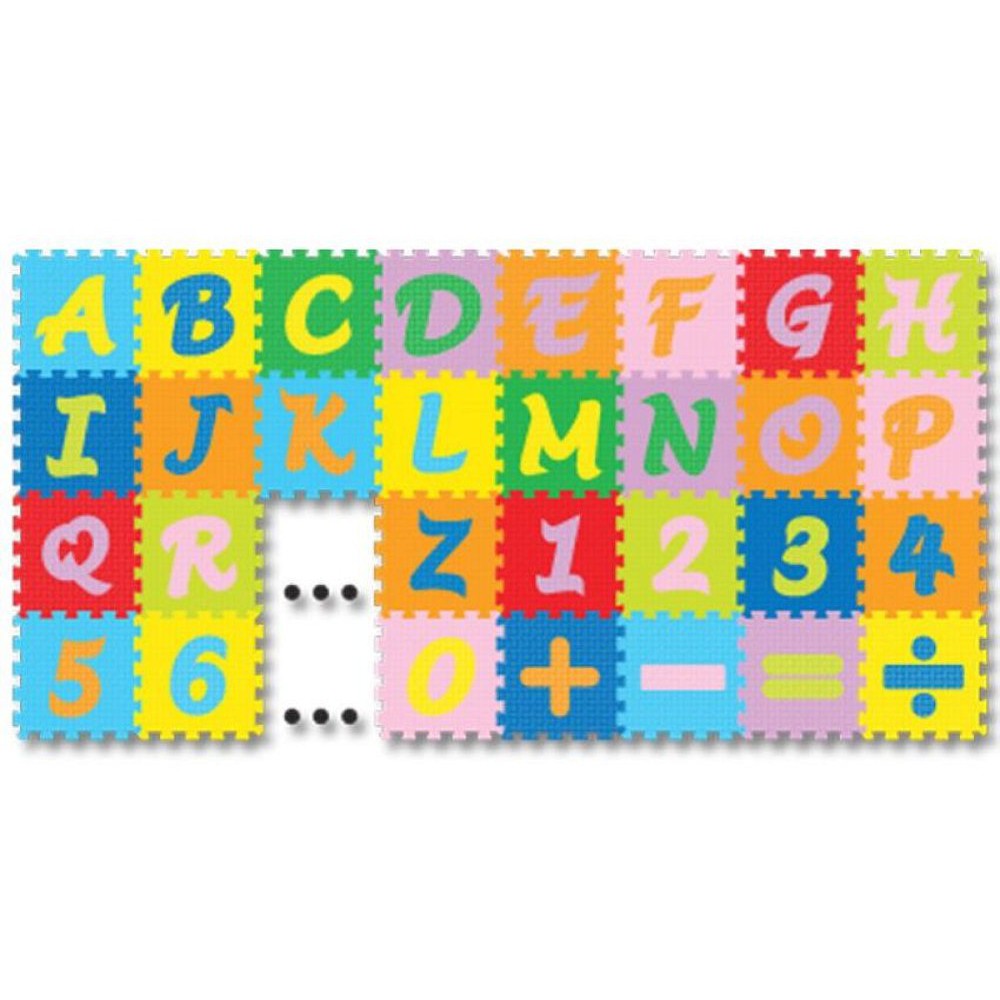 Unik Karpet Evamat Abjad Puzzle Mini   Angka dan simbol   Alas bermain Anak Diskon