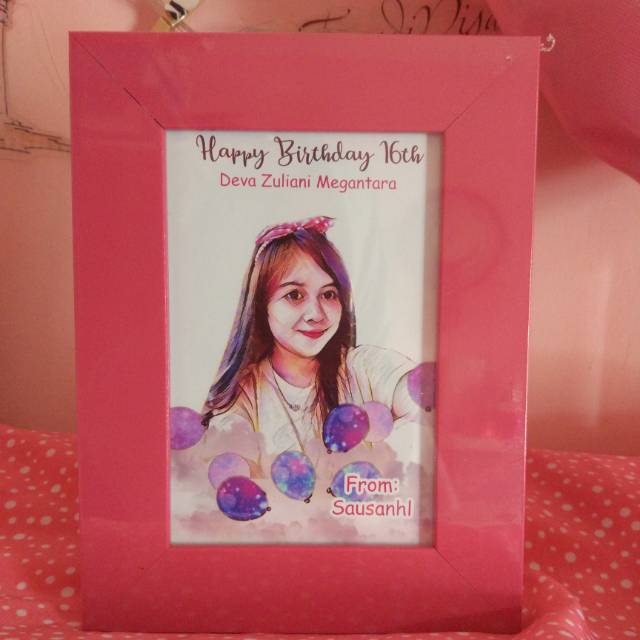 

Sketsa 4R POP ART Hadiah Ulang tahun Hadiah Wisuda
