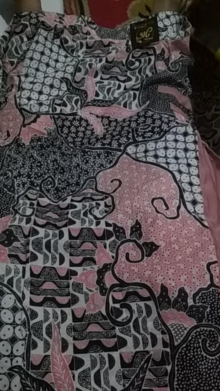 Tey-17 Batik Wanita Asj Sa Hrb026 Kenongo Kemeja Tosca Pendek