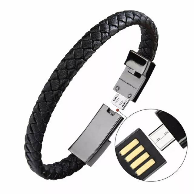 Bentuk Gelang USB Kabel Cas Bracelet Charger Android