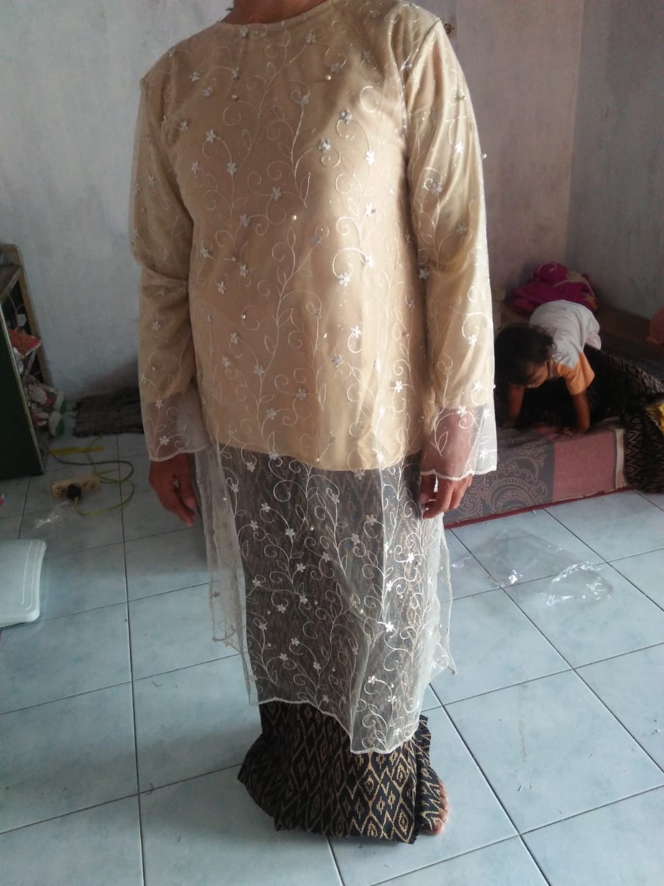 Cp Maura Couple - Sania Ruffle Batik Couple Ori Ndoro Jowi Dnt Garansi Termurah Shopee