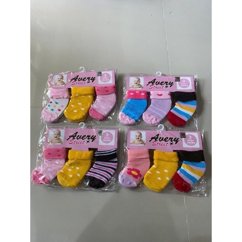 Kaos kaki 3in1 0-12bulan AVERY STREET