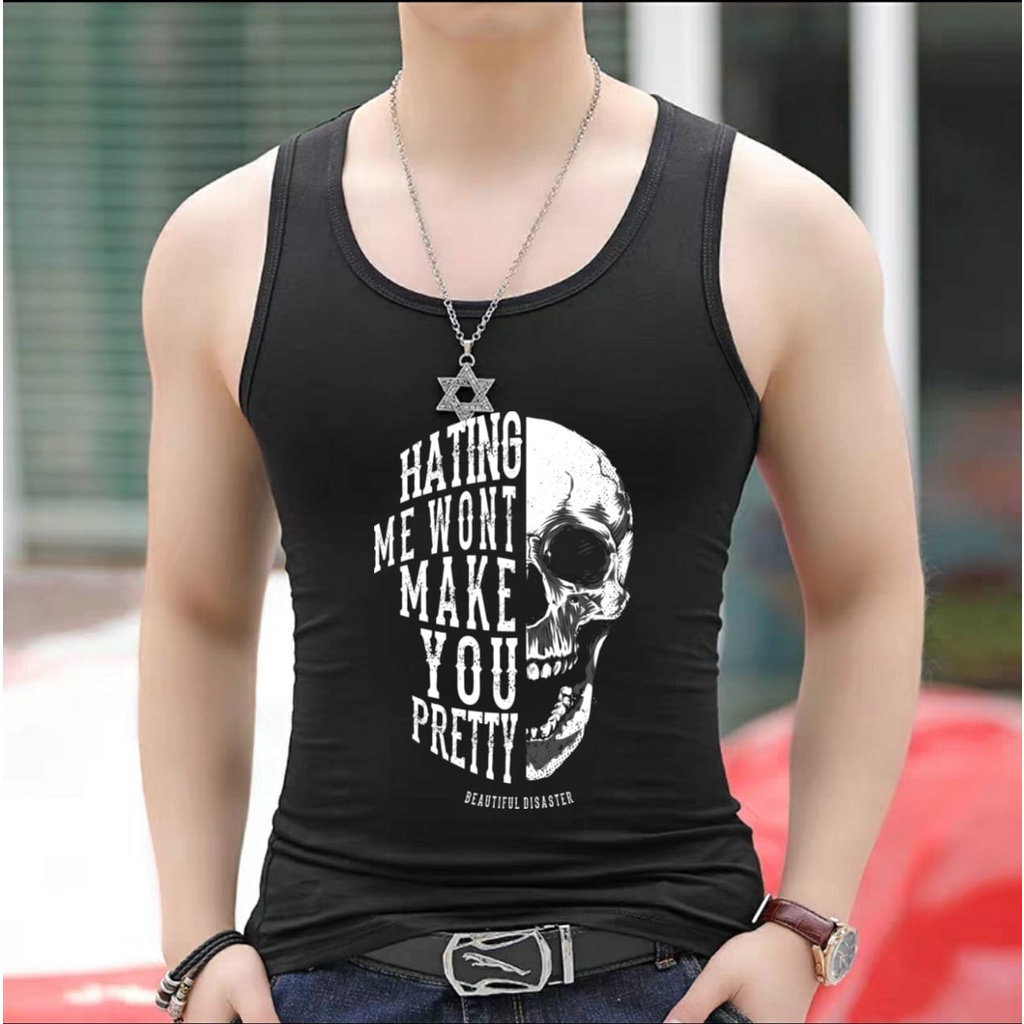 BISA COD / SINGLET  HUNTING SKUL/kaos ygm / kaos dalam terlaris / singlet termurah-mukzhop