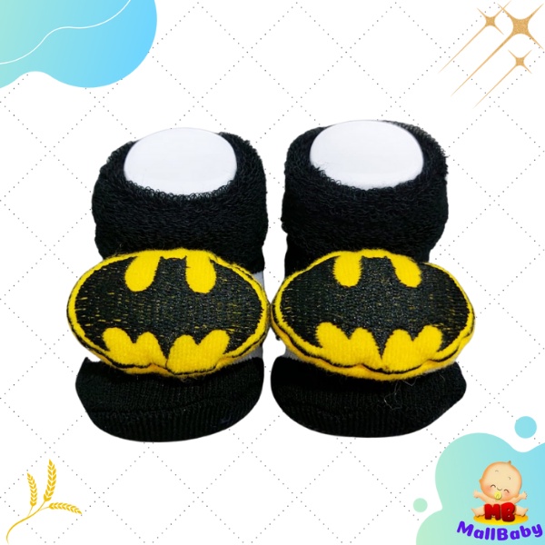 Kaos Kaki Bayi Boneka 3D Lucu (0-1 Tahun) - Superhero Karakter Banyak Pilihan Motif