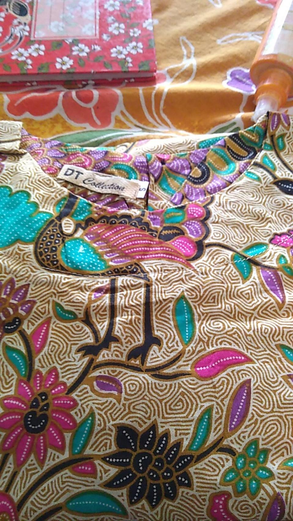 Dt Collection -atasan Blouse Batik  Cewek Tenun Sarimbit Motif Merak