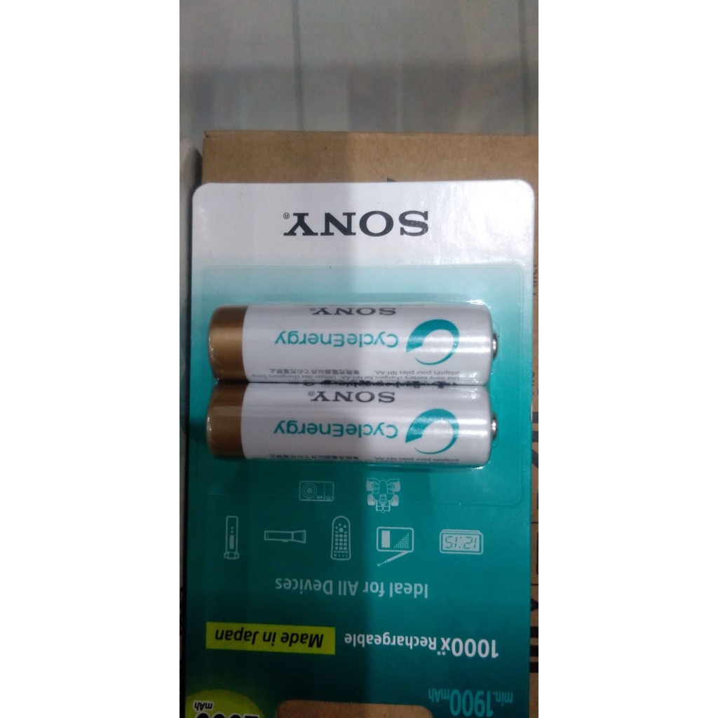 Baterai sony AA 1900mAh charger cycle energy - 2pcs
