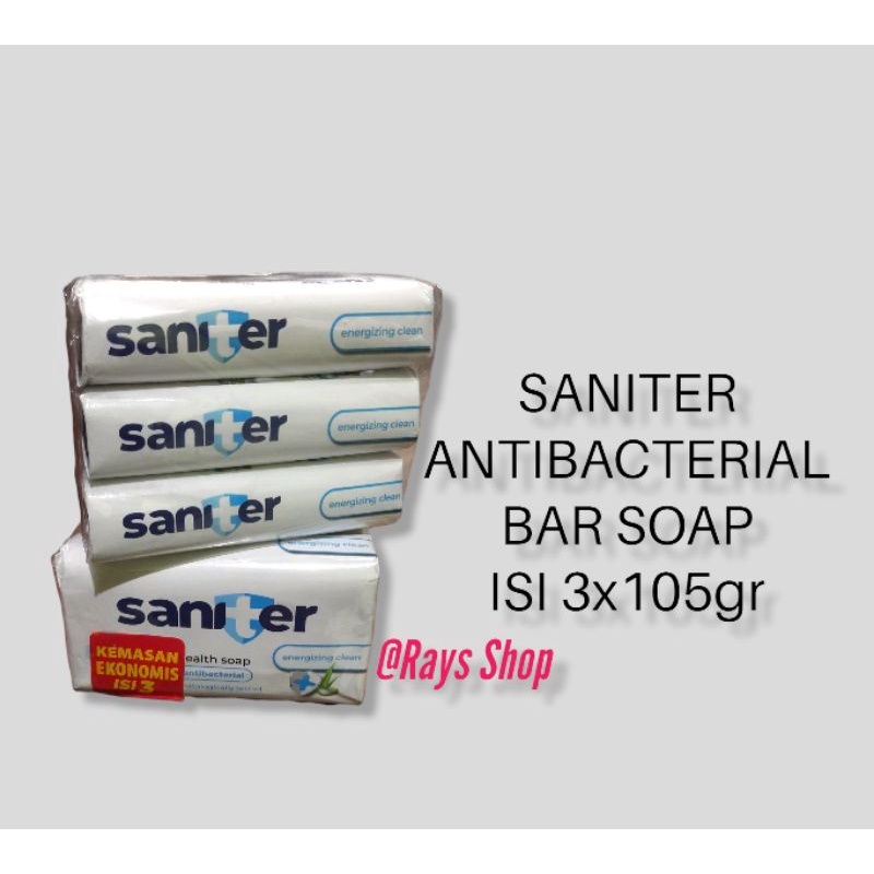 SANITER SABUN BATANG ANTIBAKTERI ISI 3x105GR