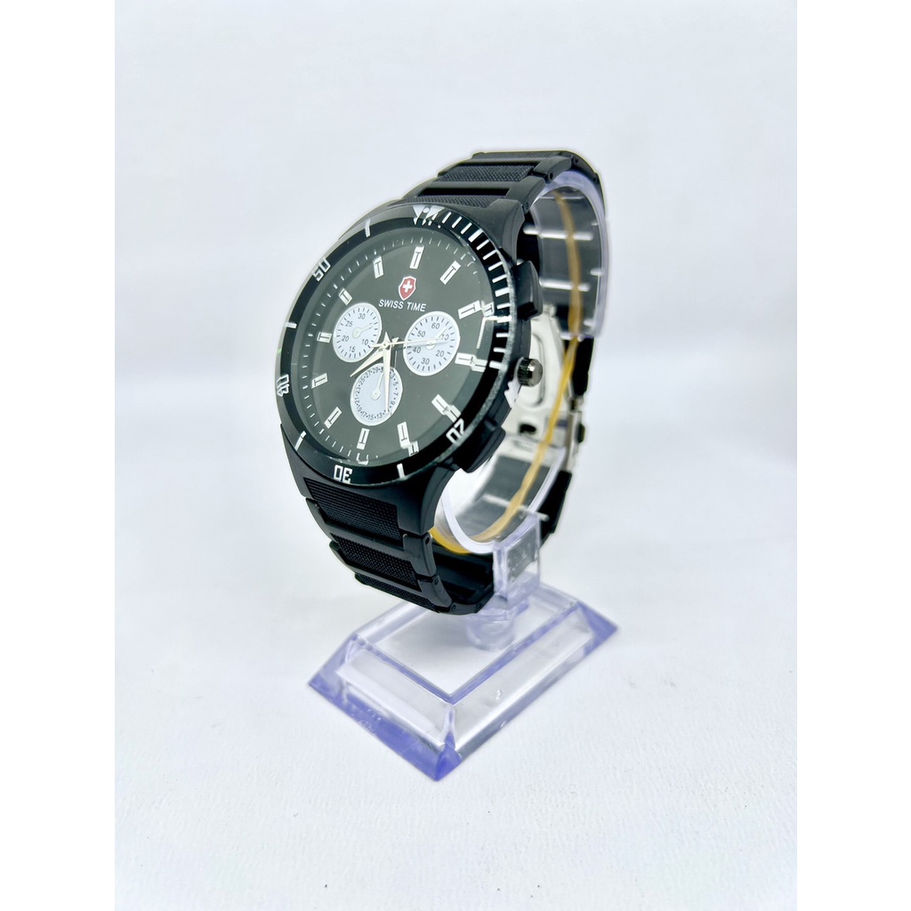 jam tangan pria mewah murah meriah model chrono free refill batre dan bisa COD