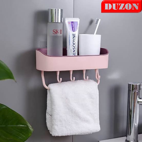 RAK SABUN 4 KAIT TEMPEL HANGER TEMPAT SHAMPOO GANTUNGAN 4 KAIL HANDUK