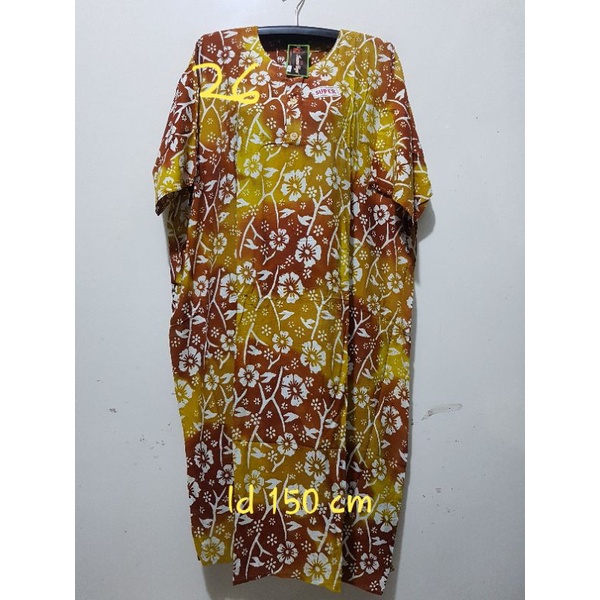YULI - DASTER L5 REMEK LD 140 - 150 CM PB 110 CM BATIK KENCANA UNGU LABEL HITAM KUH-No 26