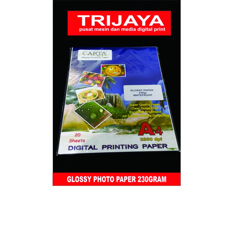 

Kertas Photo Glossy 230gr