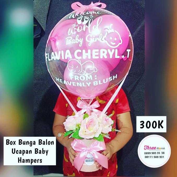 

BOX BUNGA BALON HADIAH / BABY HAMPERS / HADIAH LAHIRAN / HADIAH UCAPAN SCS543D3