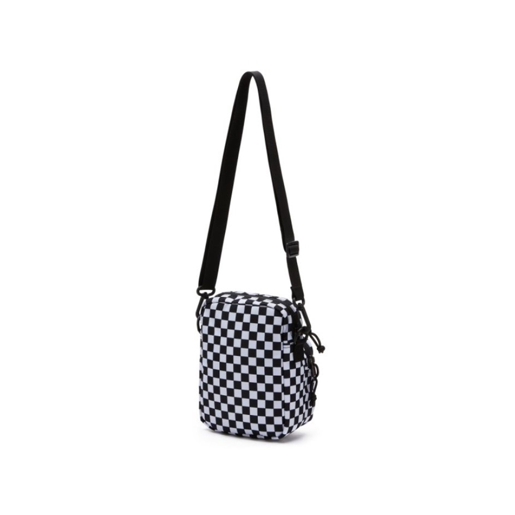 TAS SELEMPANG VANS OFF THE WALL | CONSTRUCT SHOULDER BAG BLACK WHITE CHECK