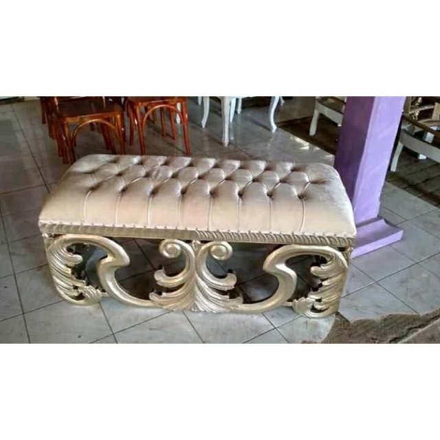 Sofa stool ukir murah