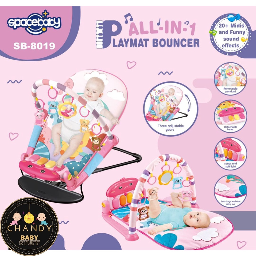 PLAYMAT BOUNCER SB-8019 SPACEBABY ALL IN 1