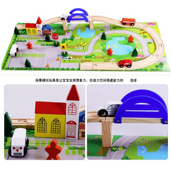 TweedyToys - Rail Overpass / Mainan Kereta Kayu