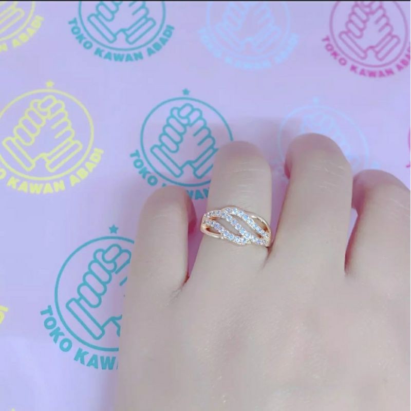 cincin permata baris